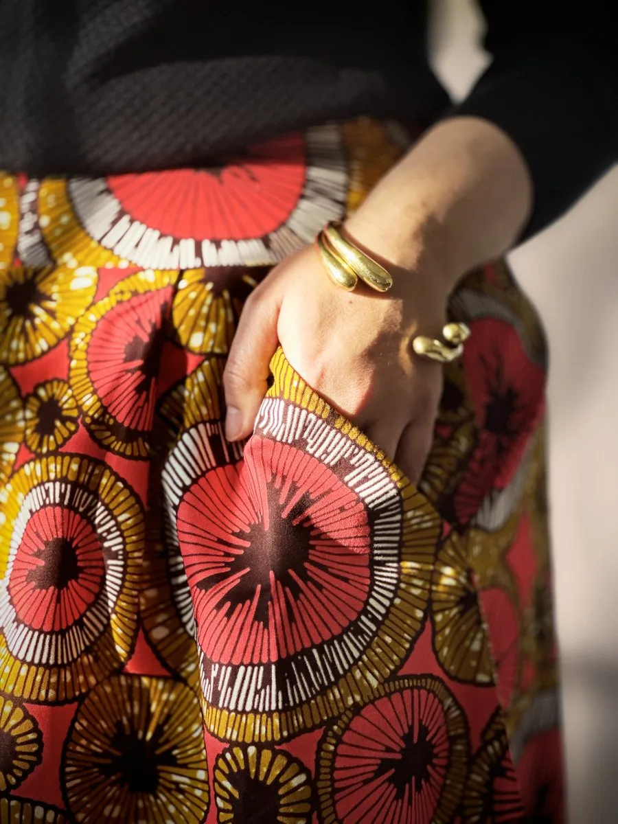 African Batik Midi Skirts - Bahaari Collection