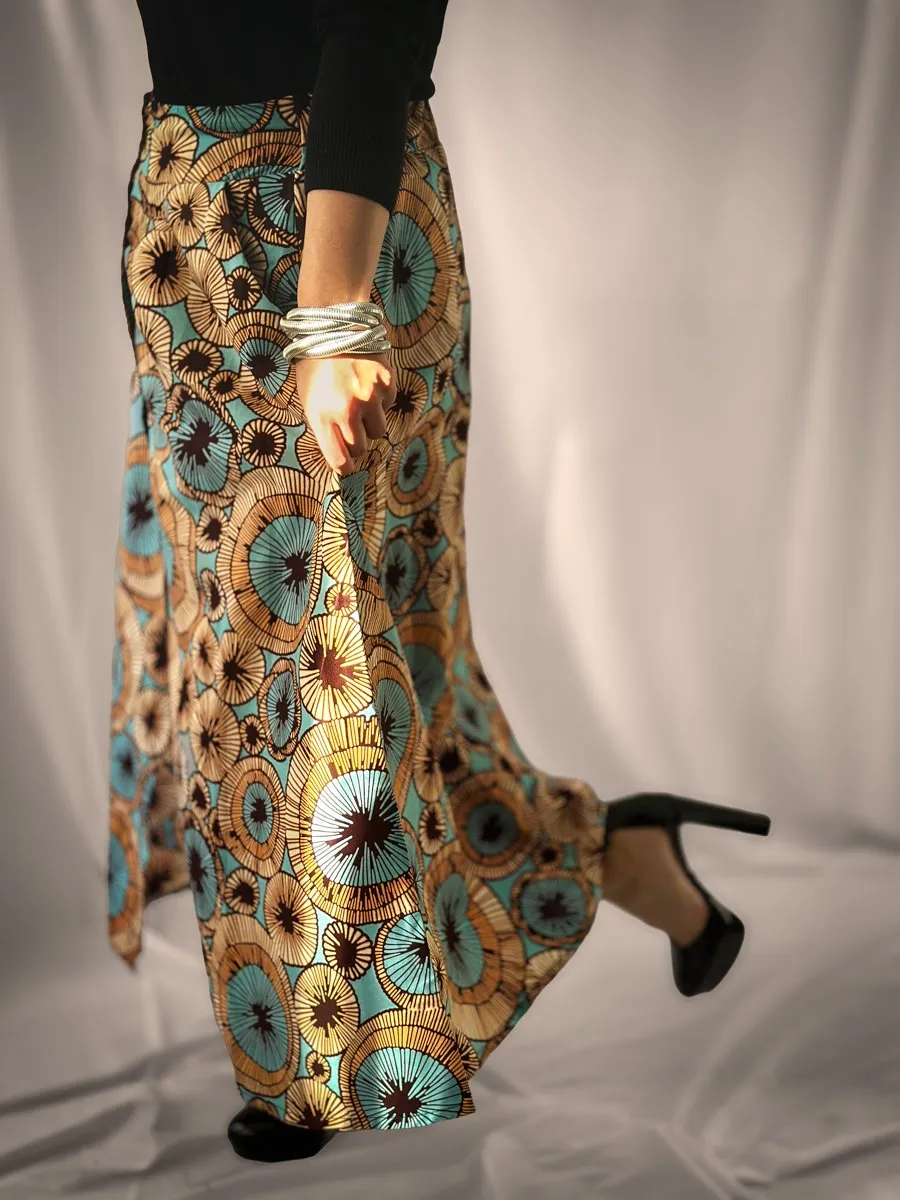 African Batik Midi Skirts - Bahaari Collection