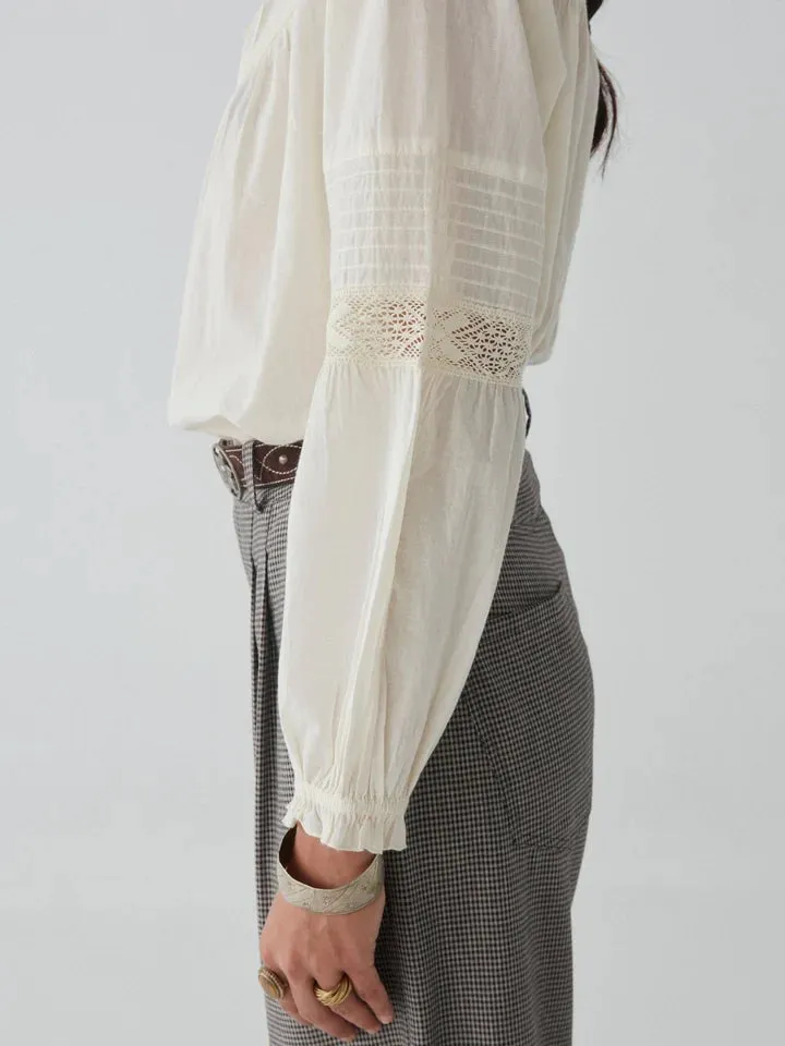 Agueda Blouse - Romance Bone