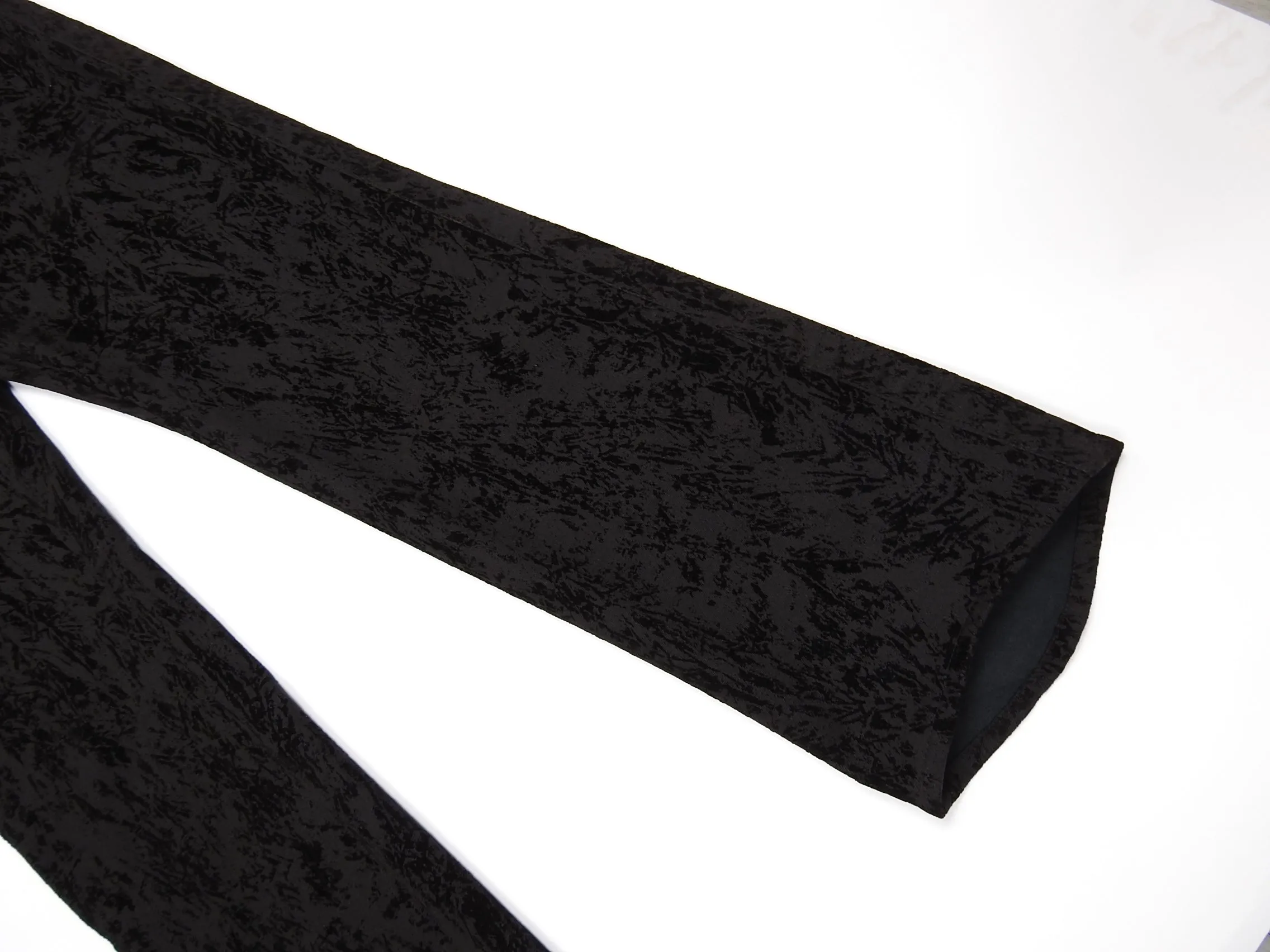 Ann Demuelemeester Black Textured Velvet Trousers Size XS