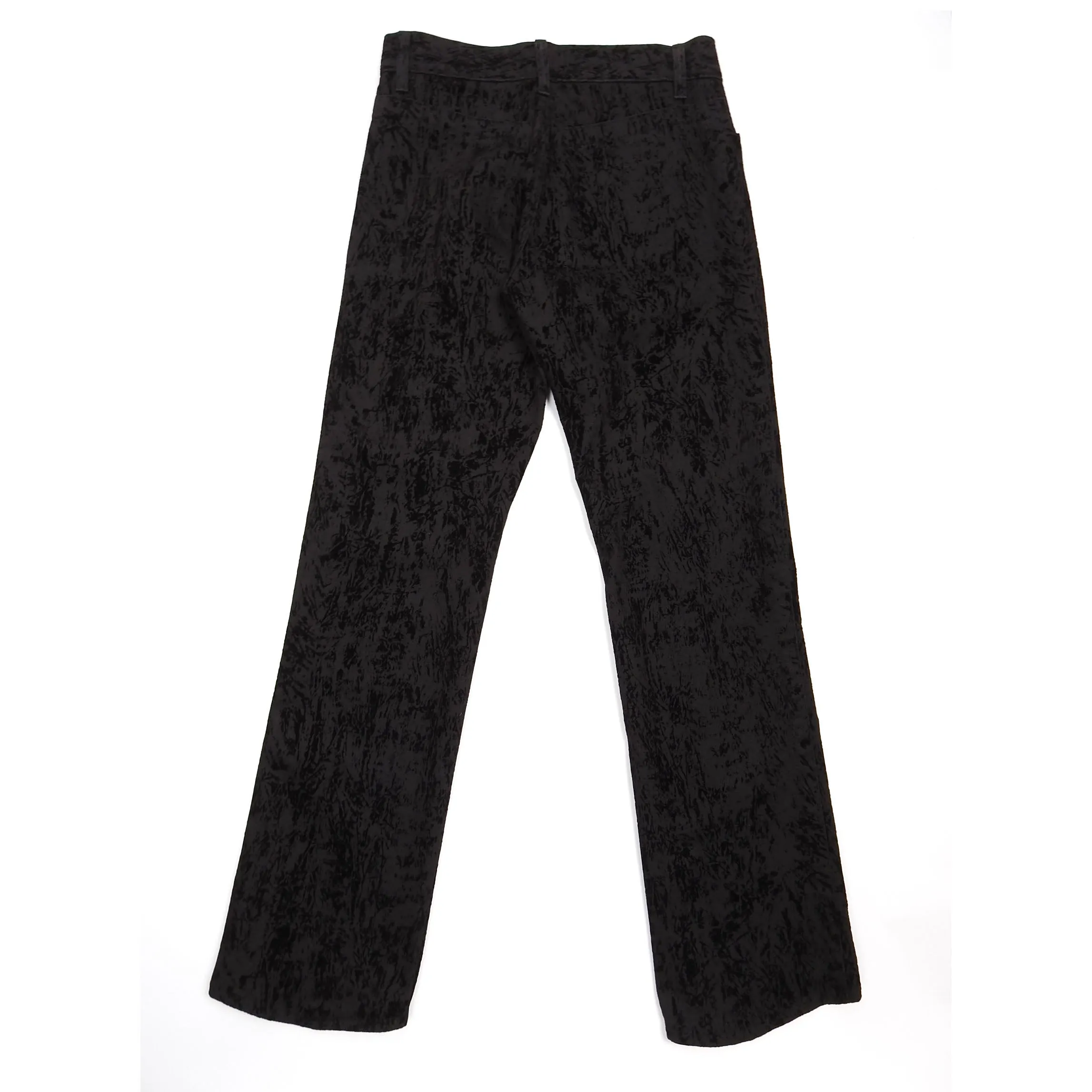 Ann Demuelemeester Black Textured Velvet Trousers Size XS