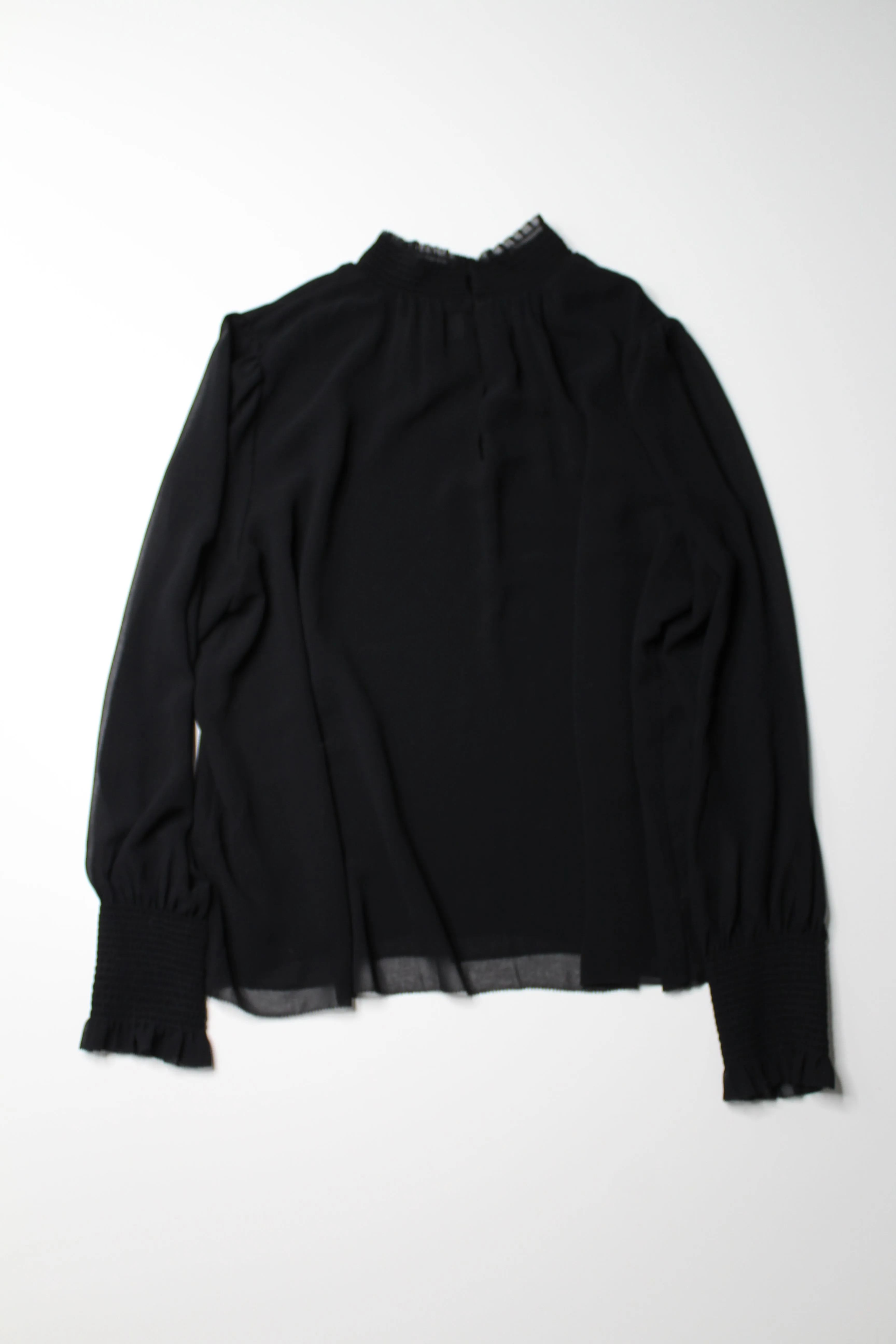 Aritzia wilfred black valencia blouse, size large (price reduced: was $58)