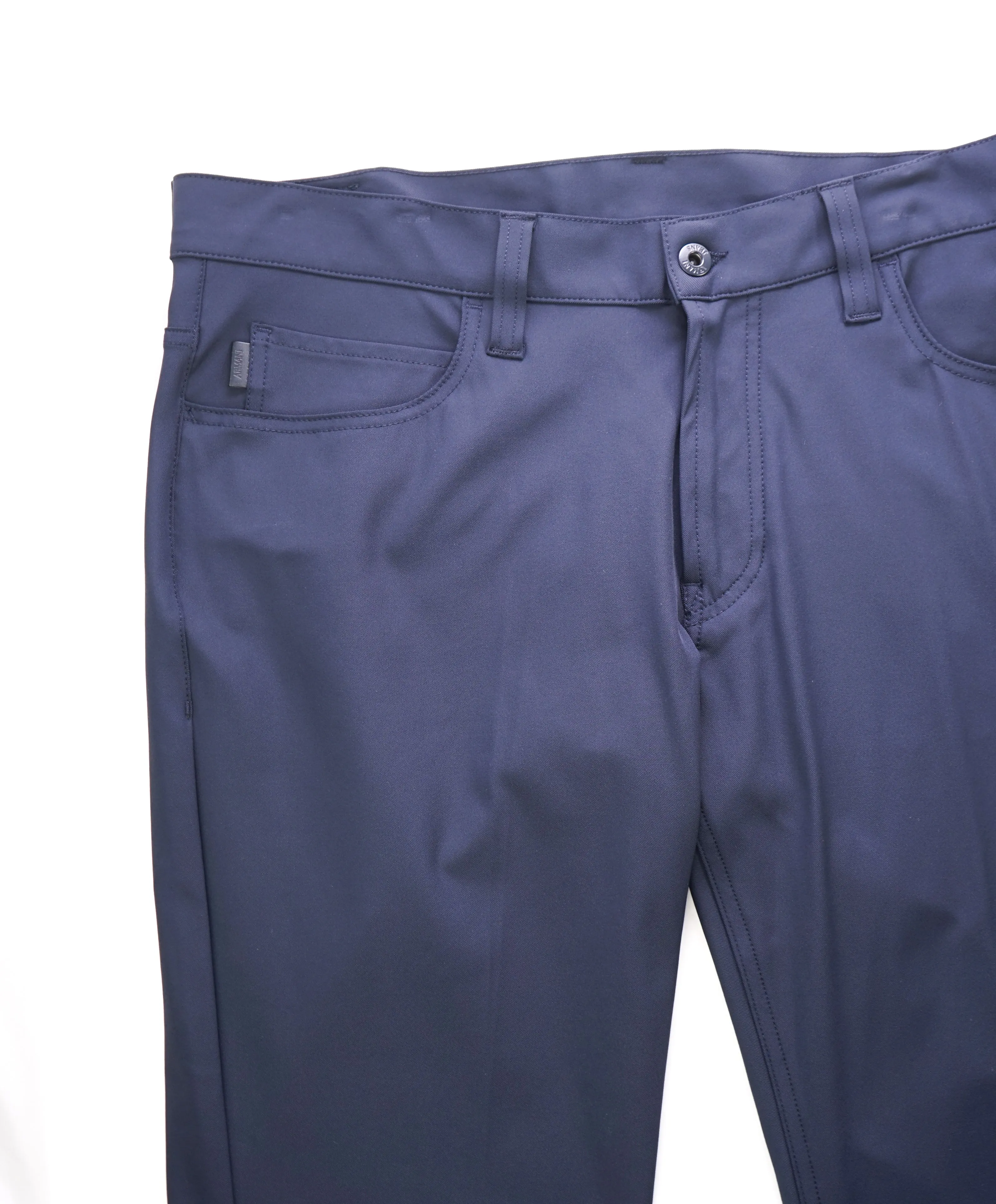 ARMANI JEANS - LOGO Blue Athleisure Stretch 5-Pocket Pants - 36W
