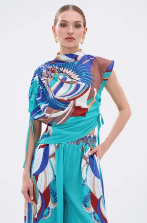 ASHTIN PRINTED BLOUSE