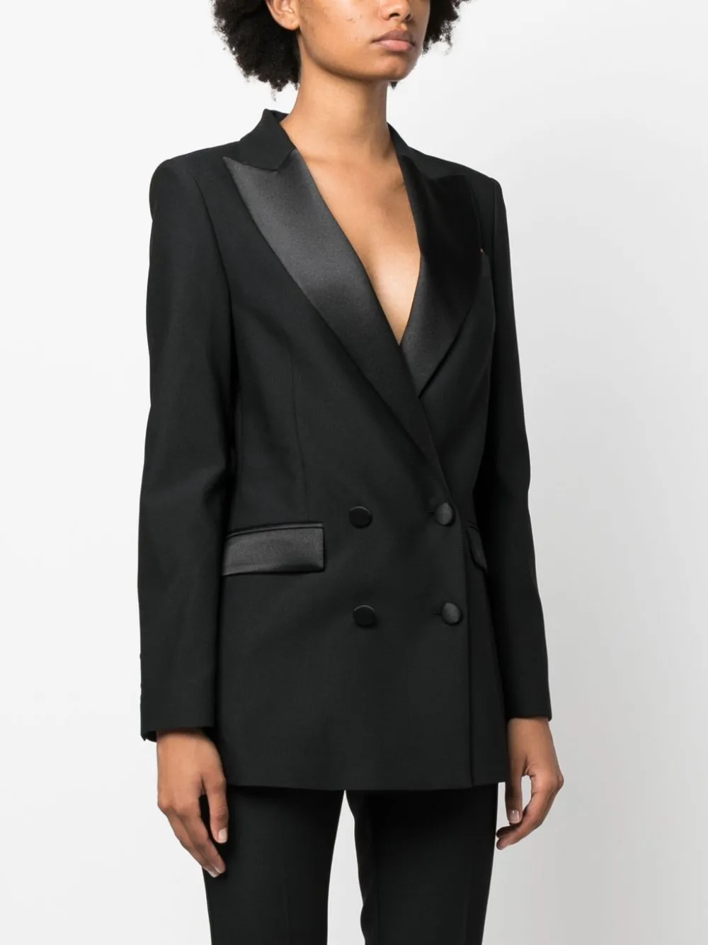 Bianca double-breasted cady blazer