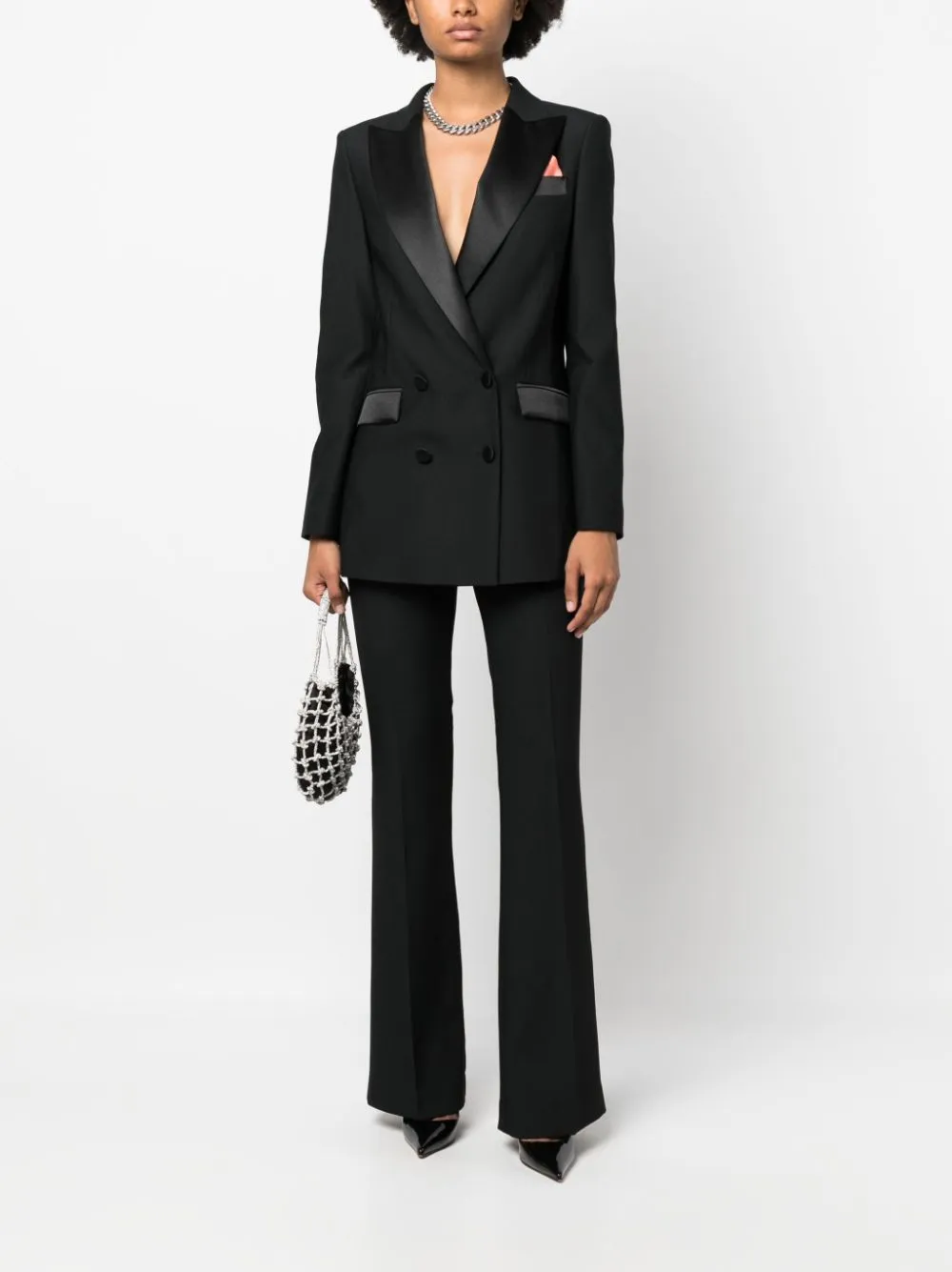 Bianca double-breasted cady blazer