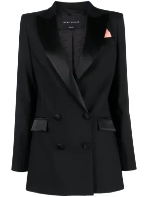 Bianca double-breasted cady blazer