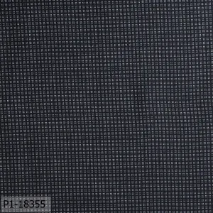 Black White Micro Check Print Suit