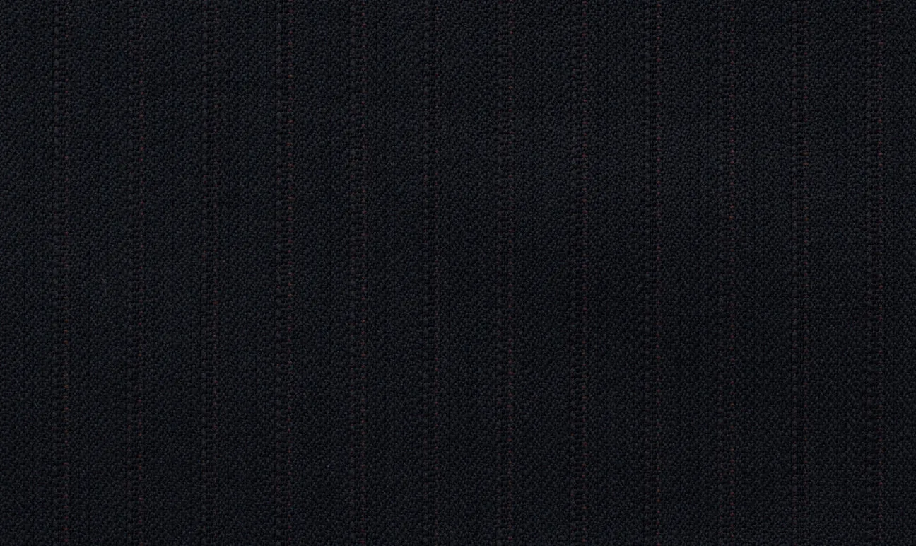 Black with Rust Self Stripe Suit