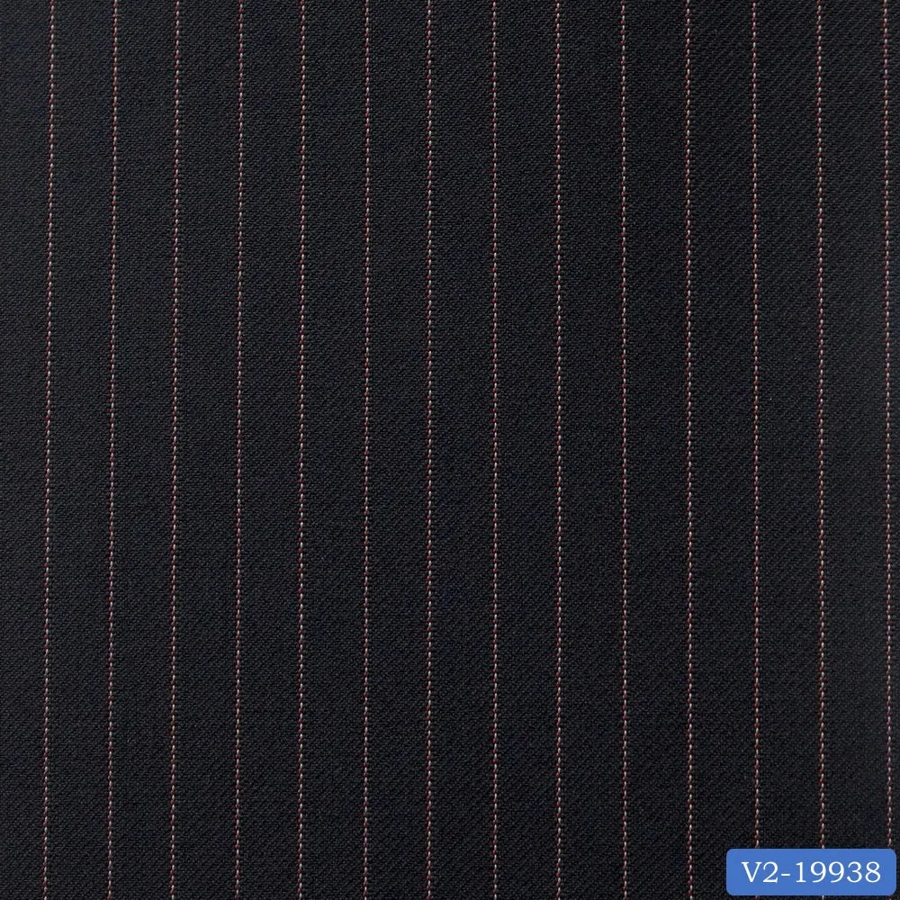 Black with White Dotted Stripe Suit