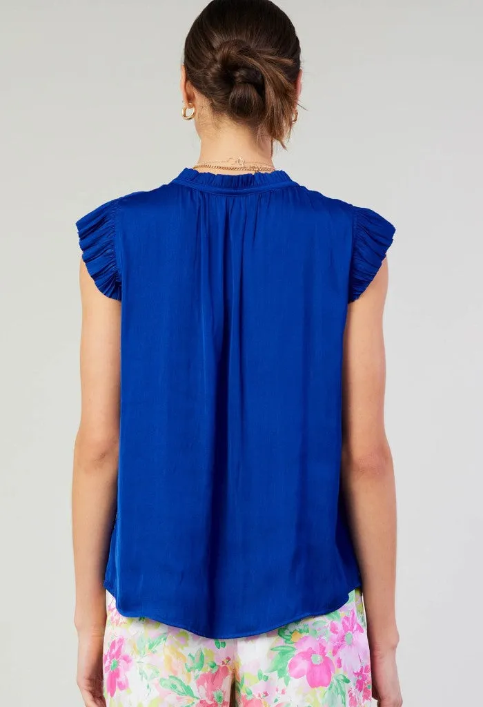 Bliss Blouse-Cobalt