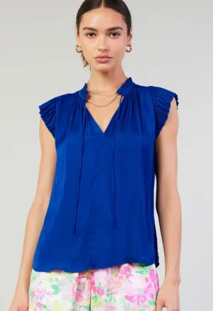 Bliss Blouse-Cobalt