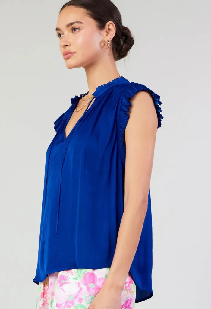 Bliss Blouse-Cobalt