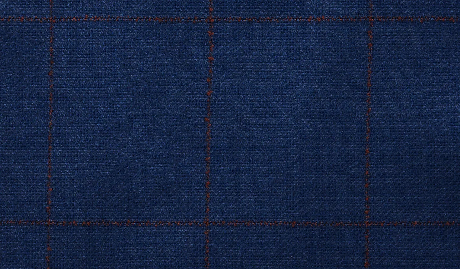 Blue with Brown Windowpane Suit