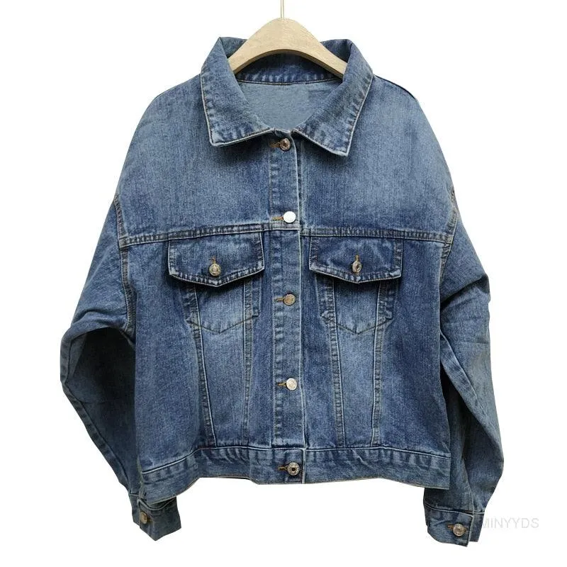 Boho Denim Floral Jacket