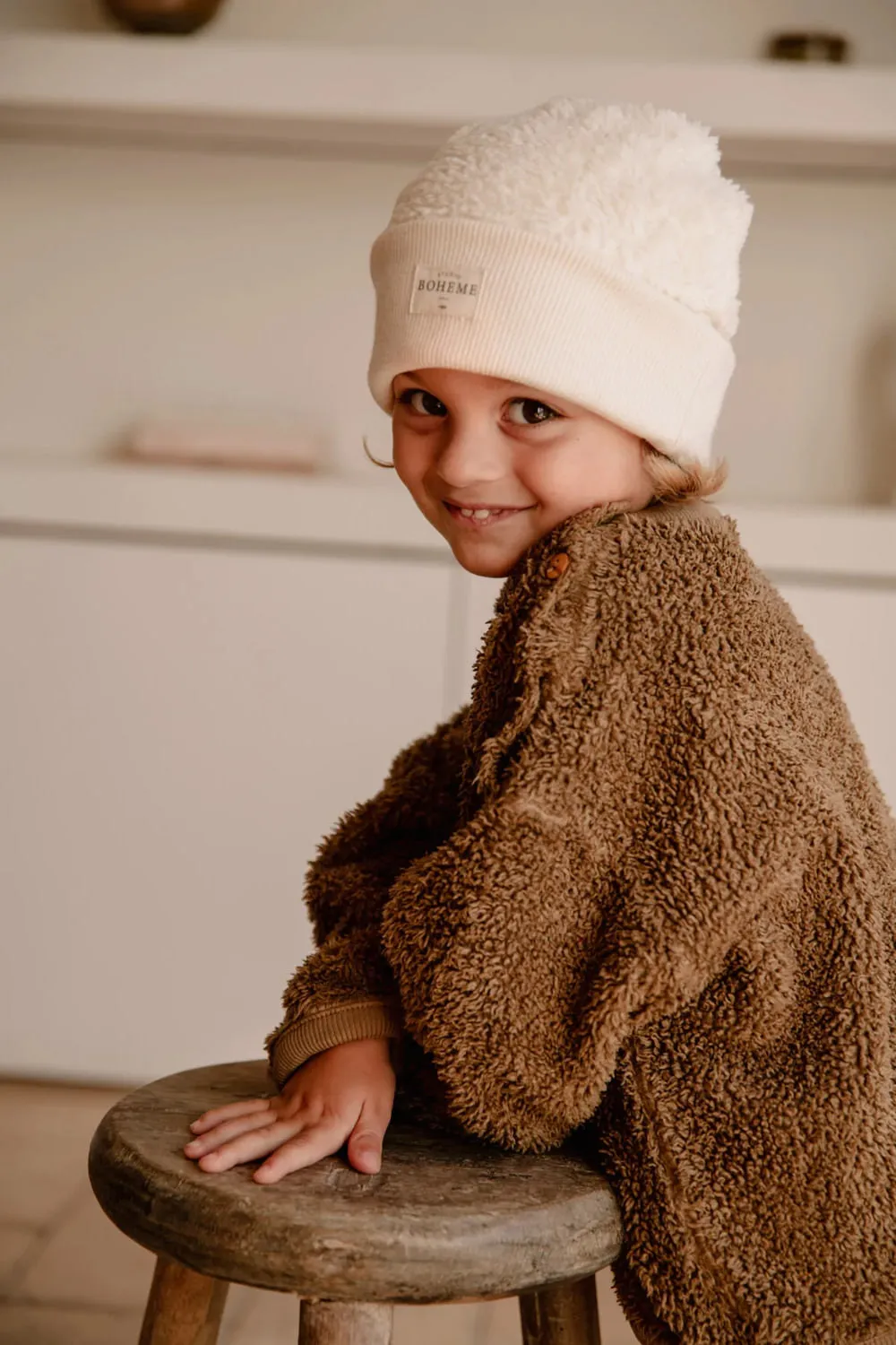 Bonnet Mouton Ecru