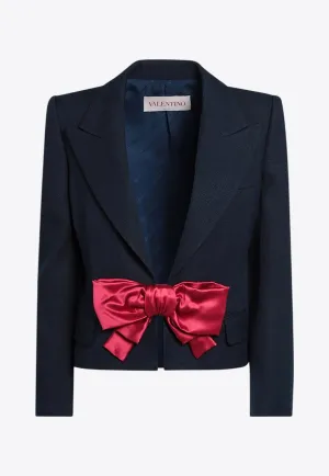Bow Cropped Blazer
