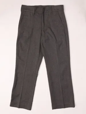 Boys Flat Front School Trouser - Grey