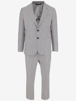 Brian Dales linne pinstripe kostym