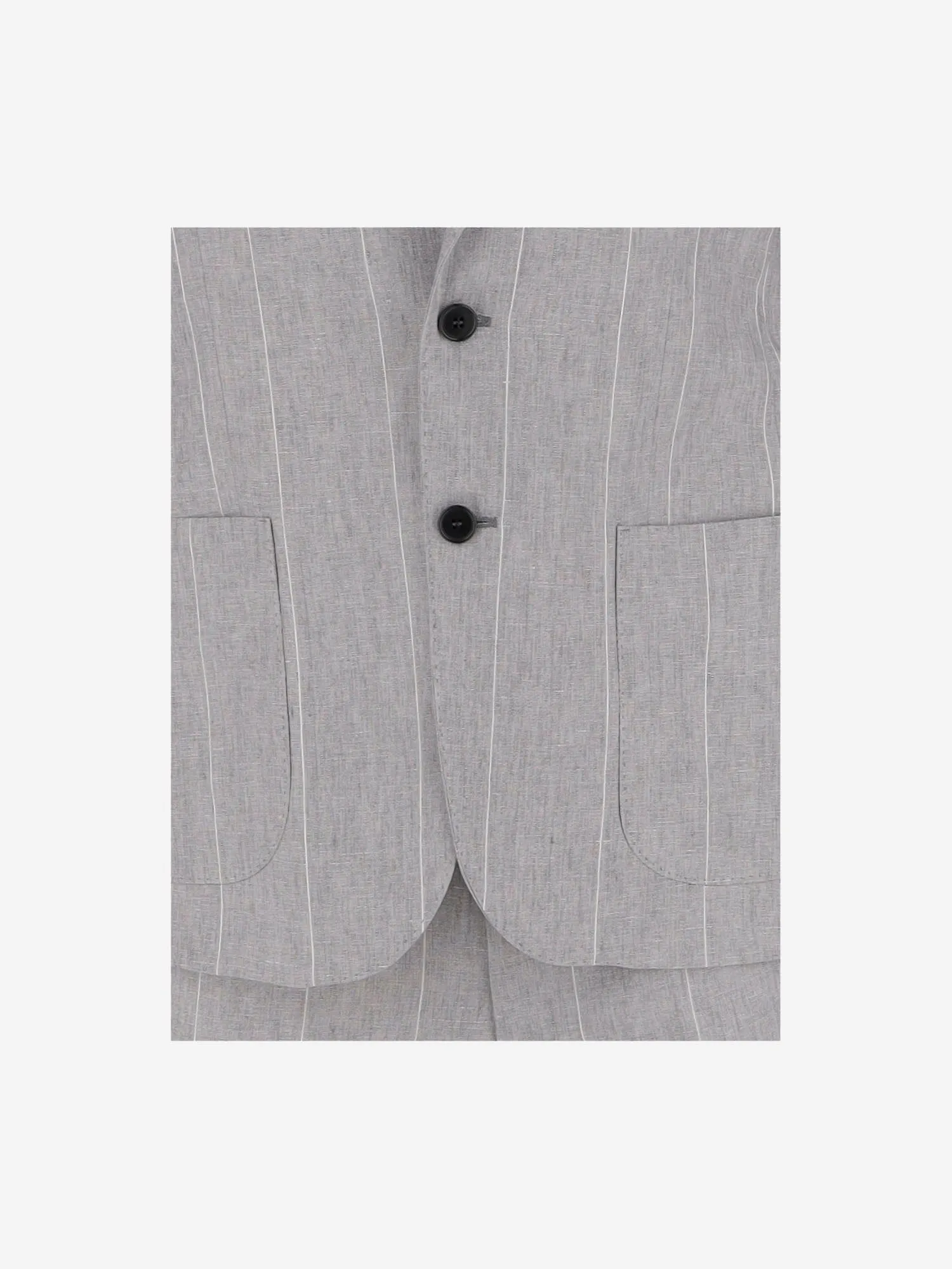 Brian Dales linne pinstripe kostym