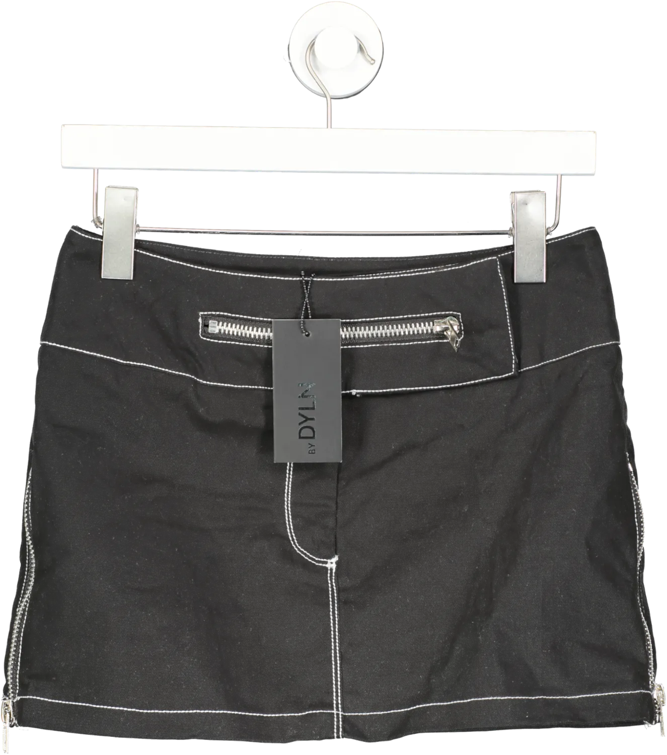By Dyln Black Vaeda Skirt In Licorice UK XS