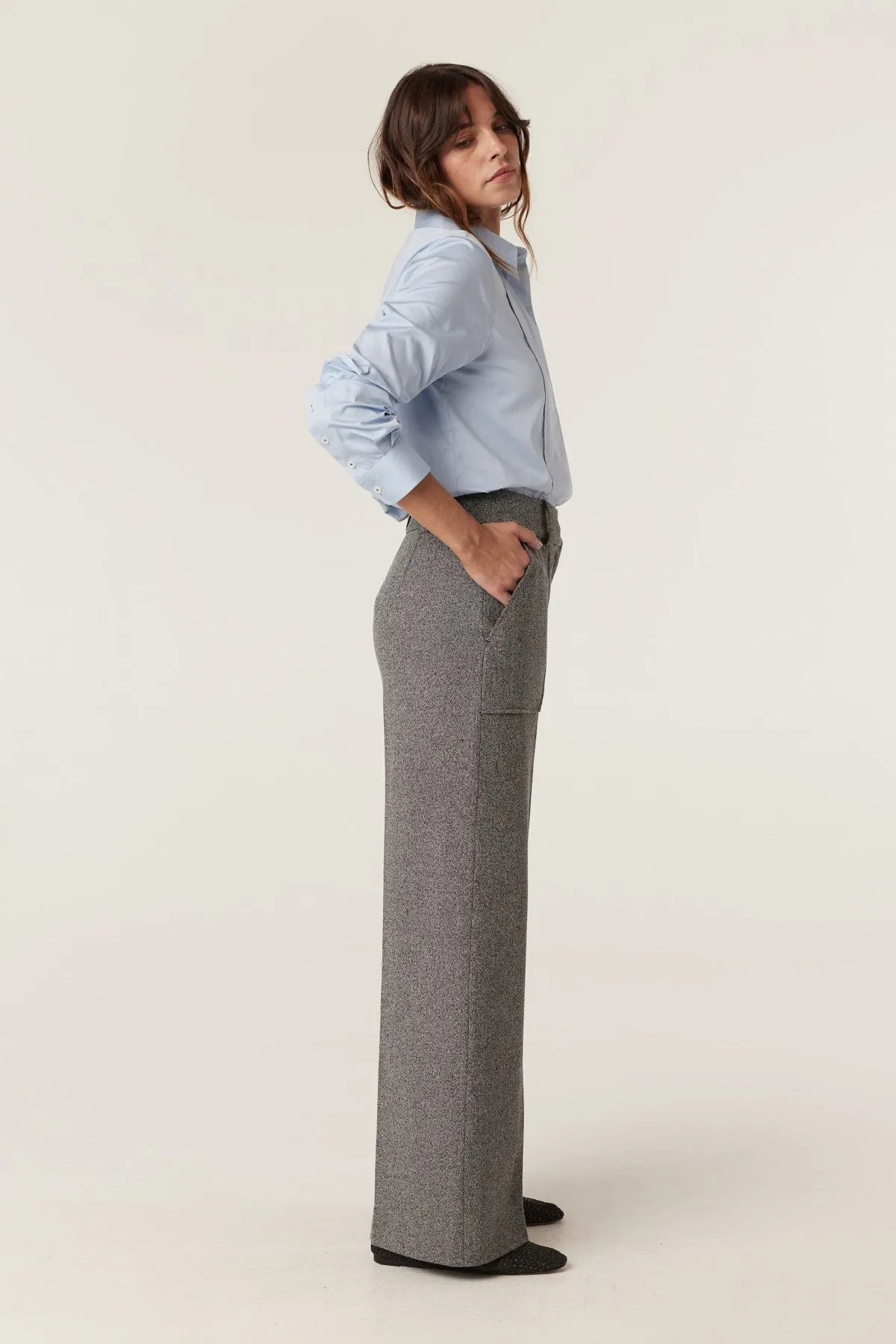 Cable Evie Pant - Charcoal