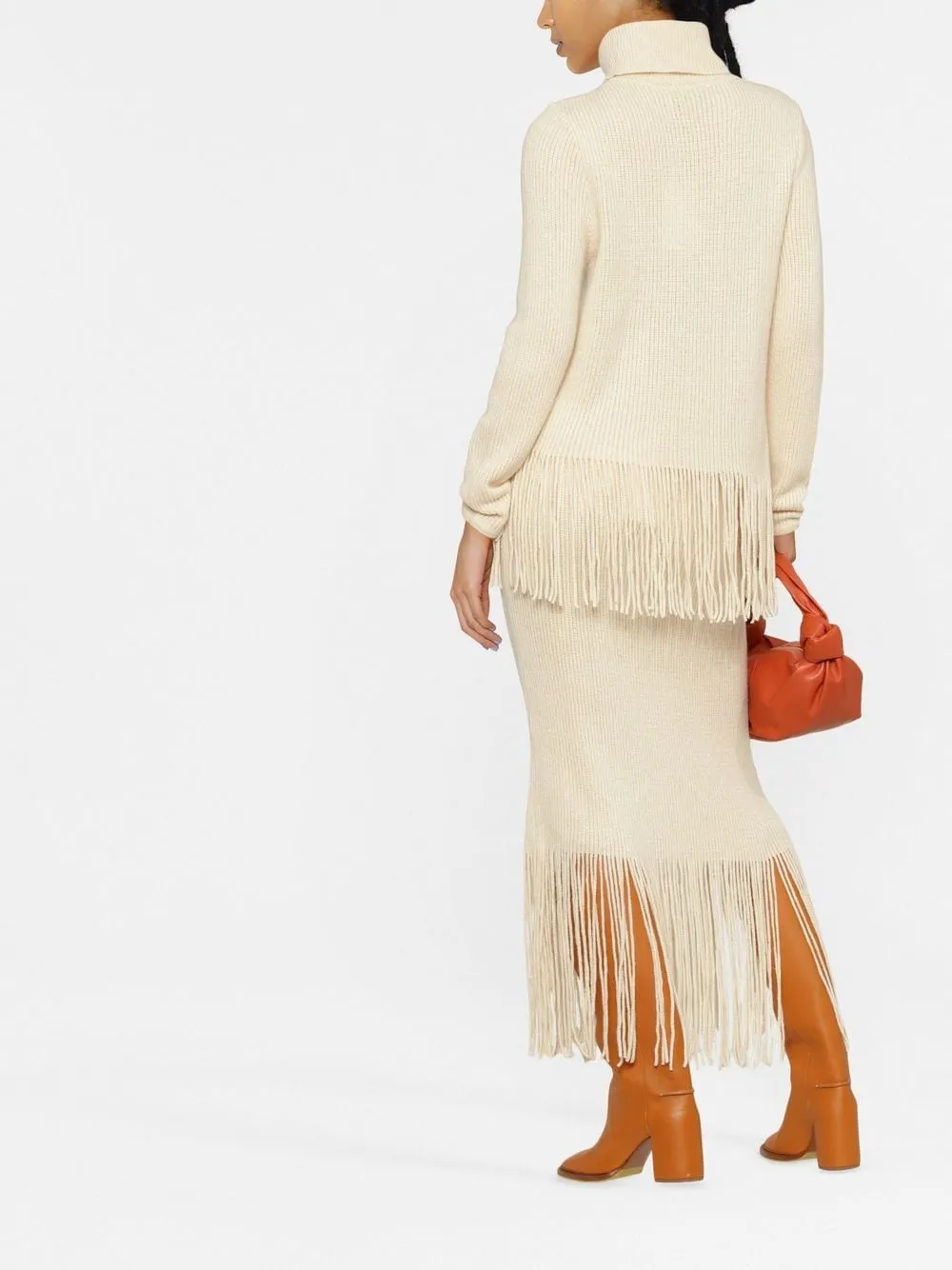 Cashmere Blend Midi Skirt