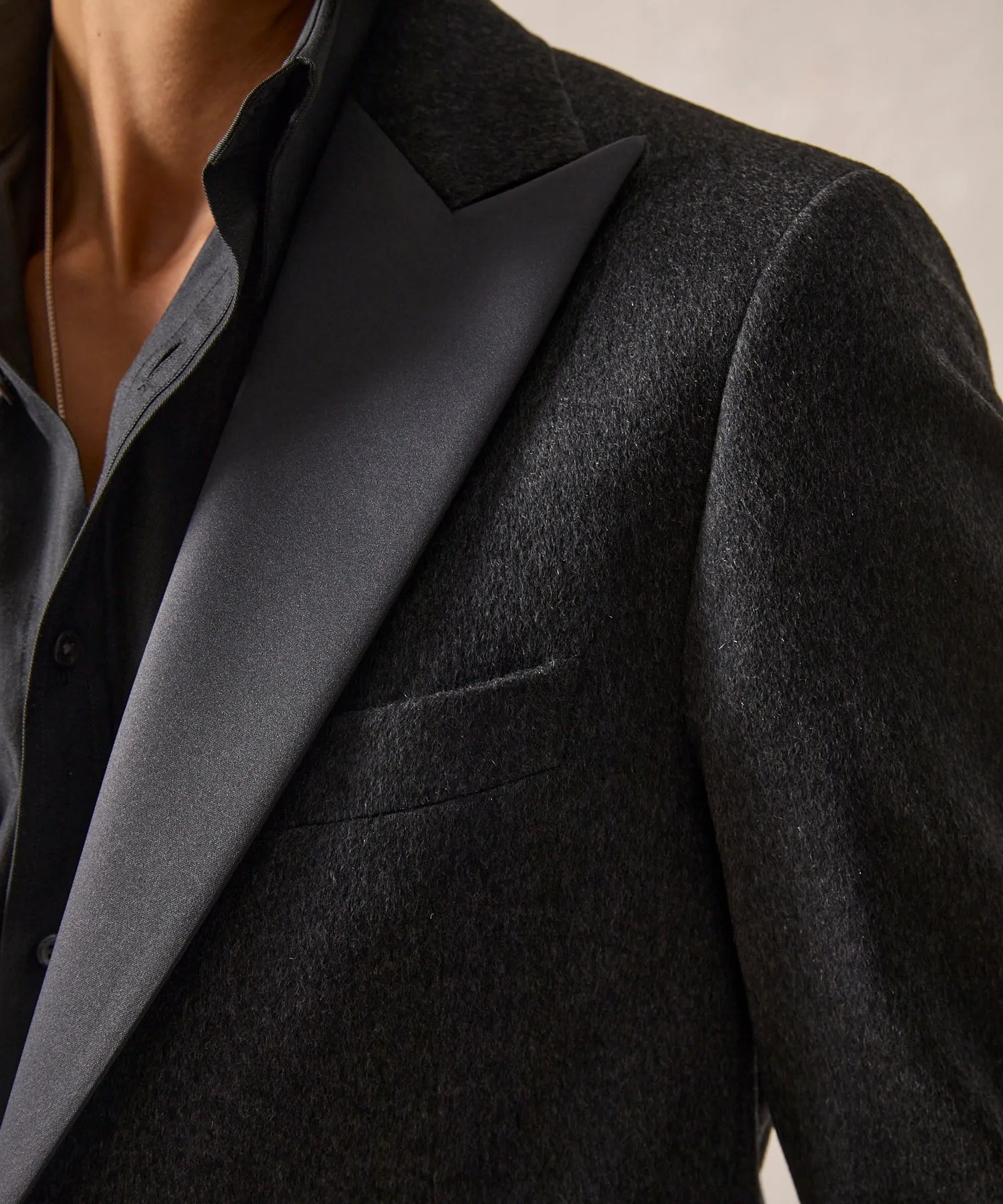 Cashmere Tuxedo Trouser