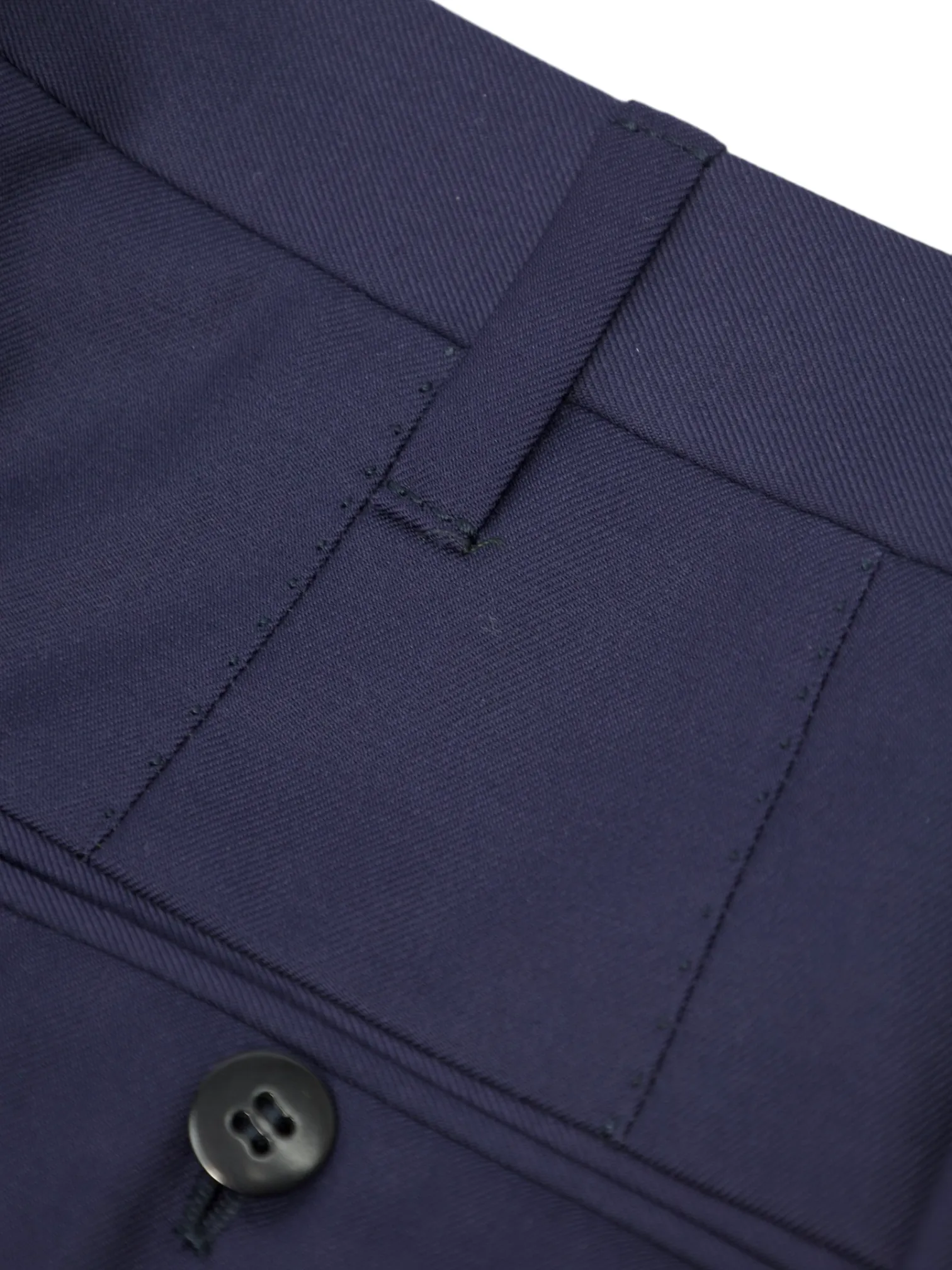 Cesare Attolini Navy Super 180's Sartorial Trousers