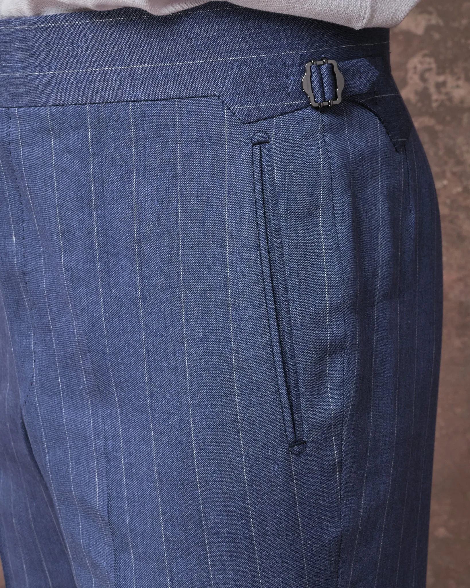 Chambray Pinstripe Suit