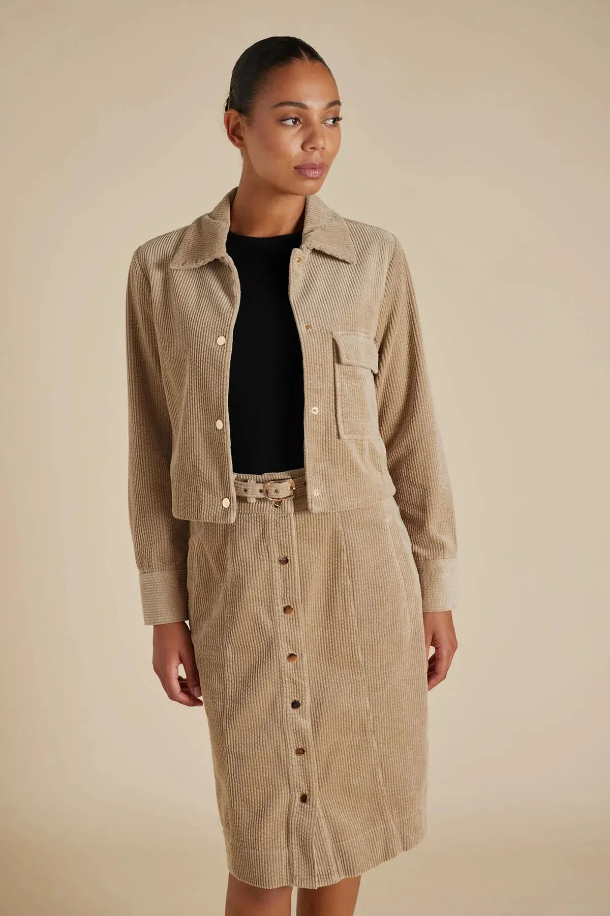 Charlie Cord Jacket - Sky