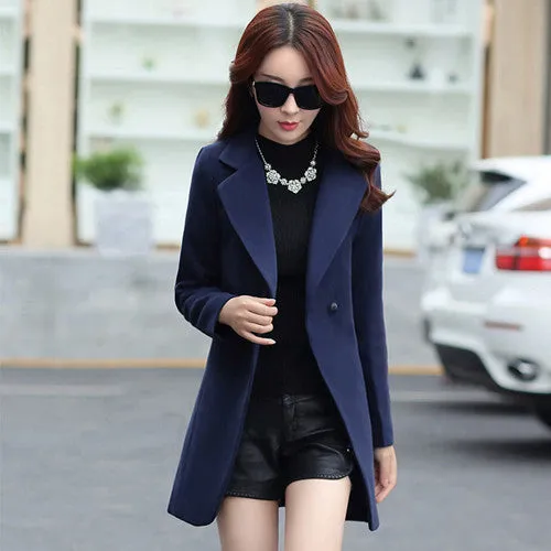 Coat Women Wool Womens Jackets Coats Long