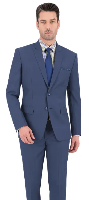Cornflower Blue Texture Plain Suit