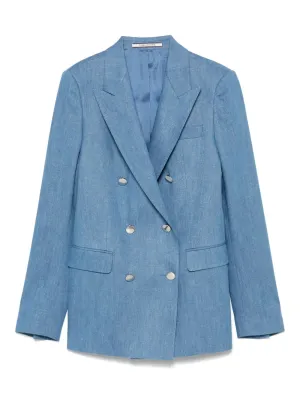 Cotton double-breasted jacket
