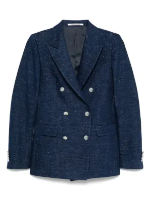 Cotton double-breasted jacket