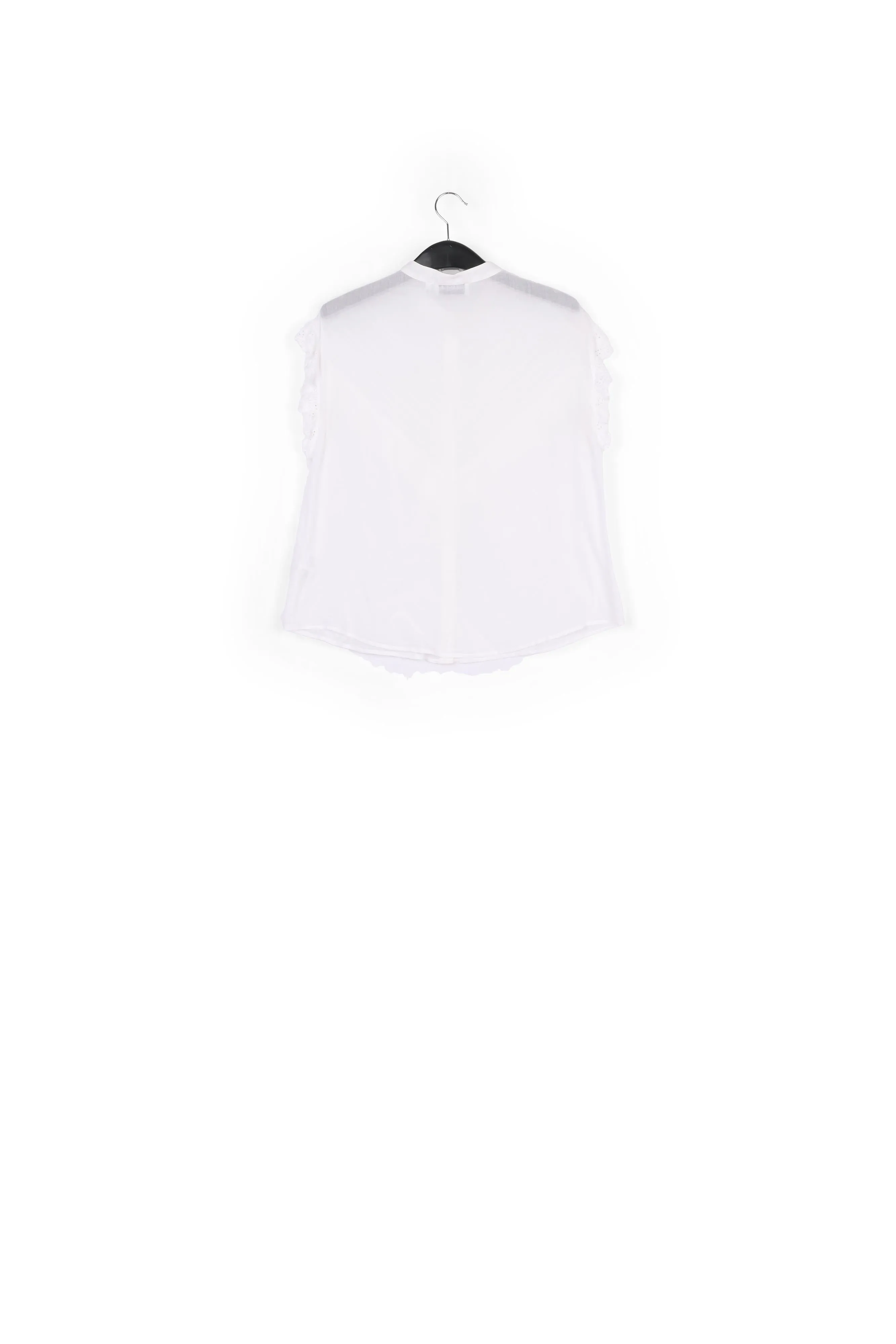Cream ruffled top