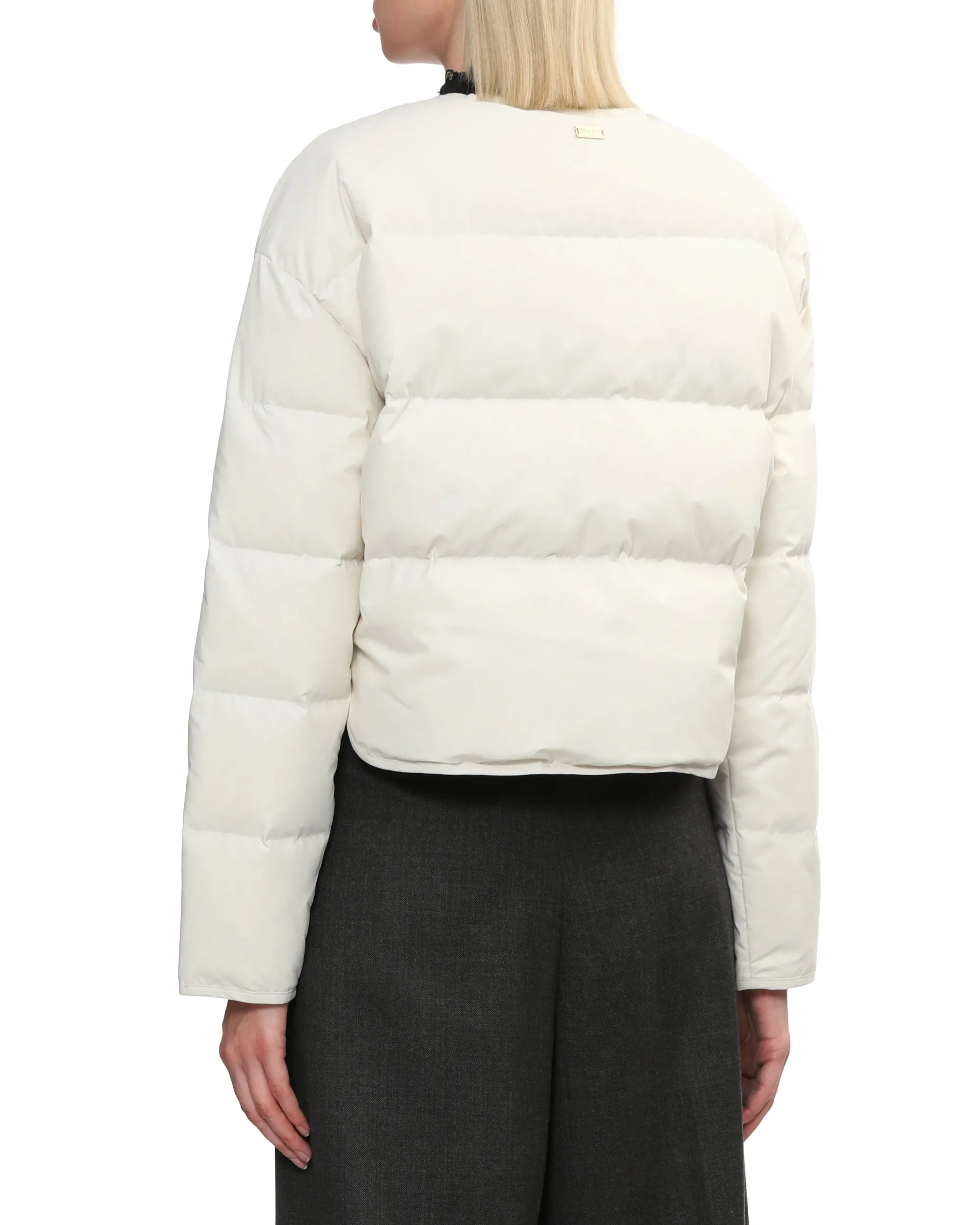 Crop oversized puffer jacket