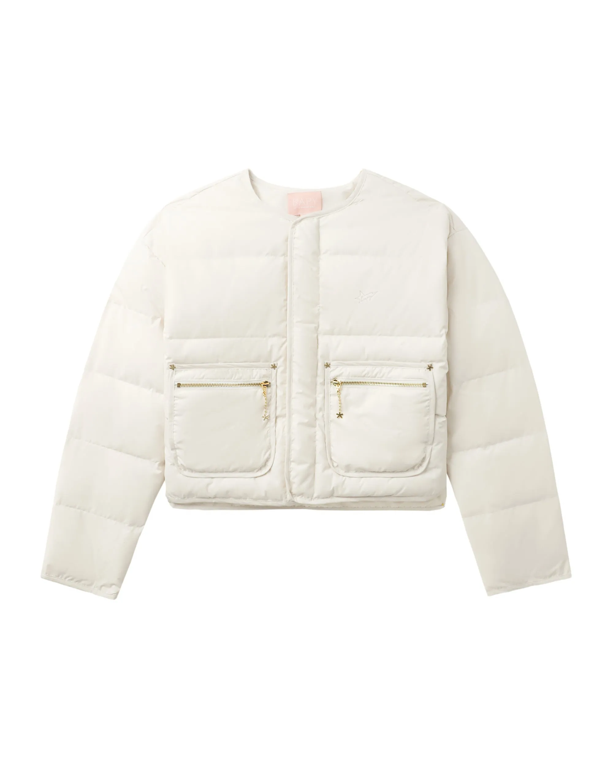 Crop oversized puffer jacket