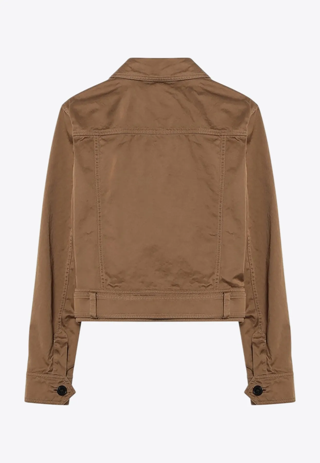 Cropped Belted Jacket