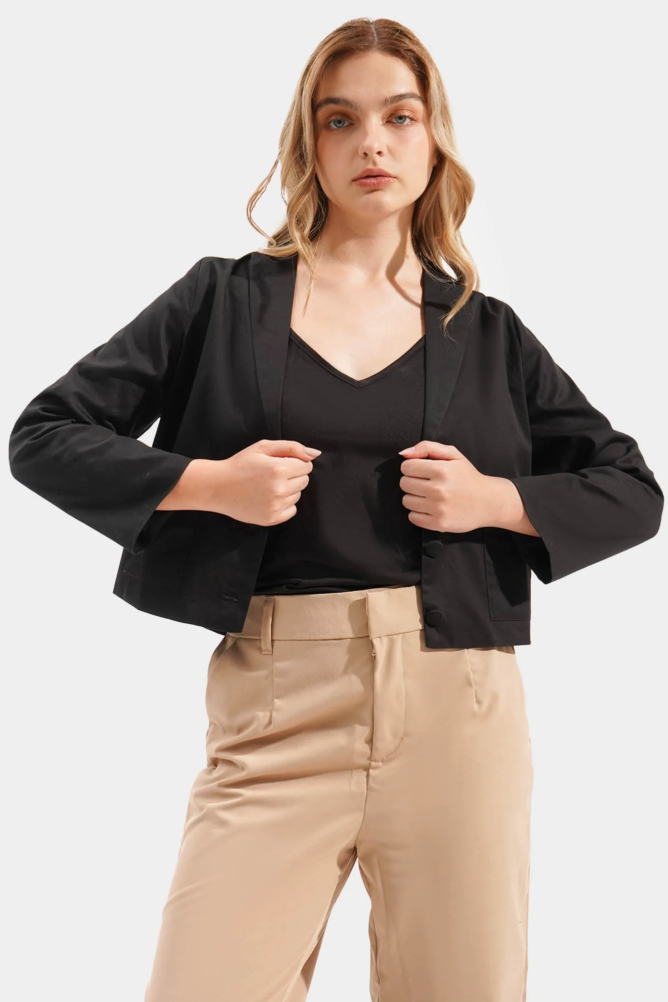 Cropped Blazer