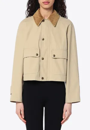 Cropped Buttoned Jacket