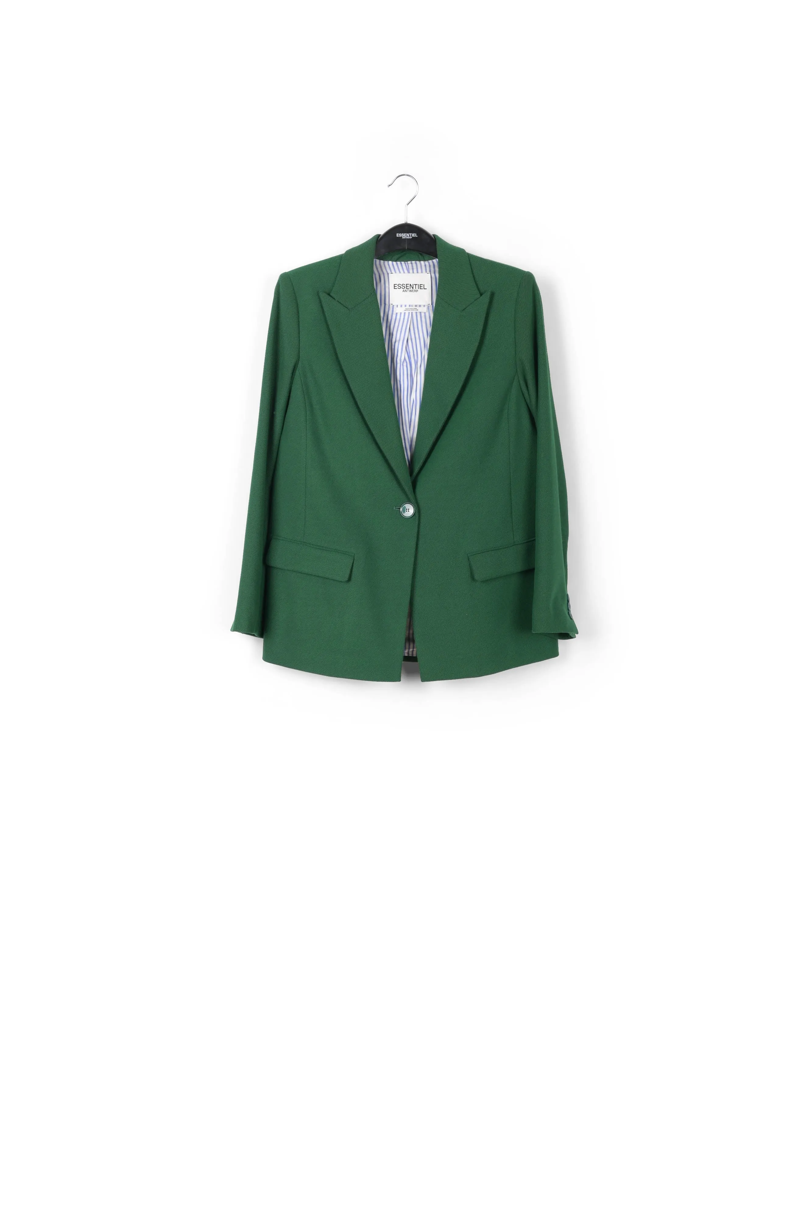 Dark green single-breasted blazer