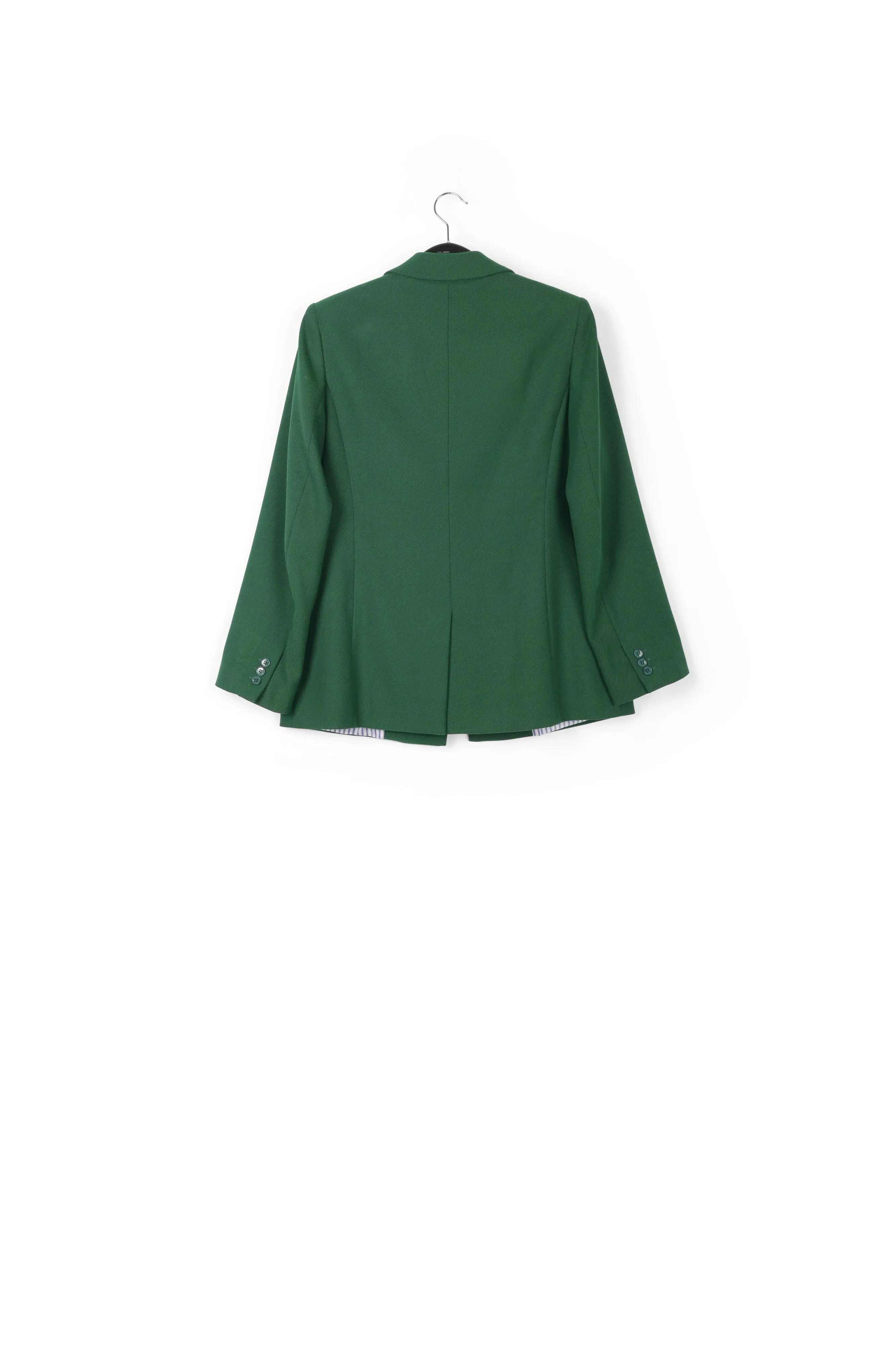 Dark green single-breasted blazer