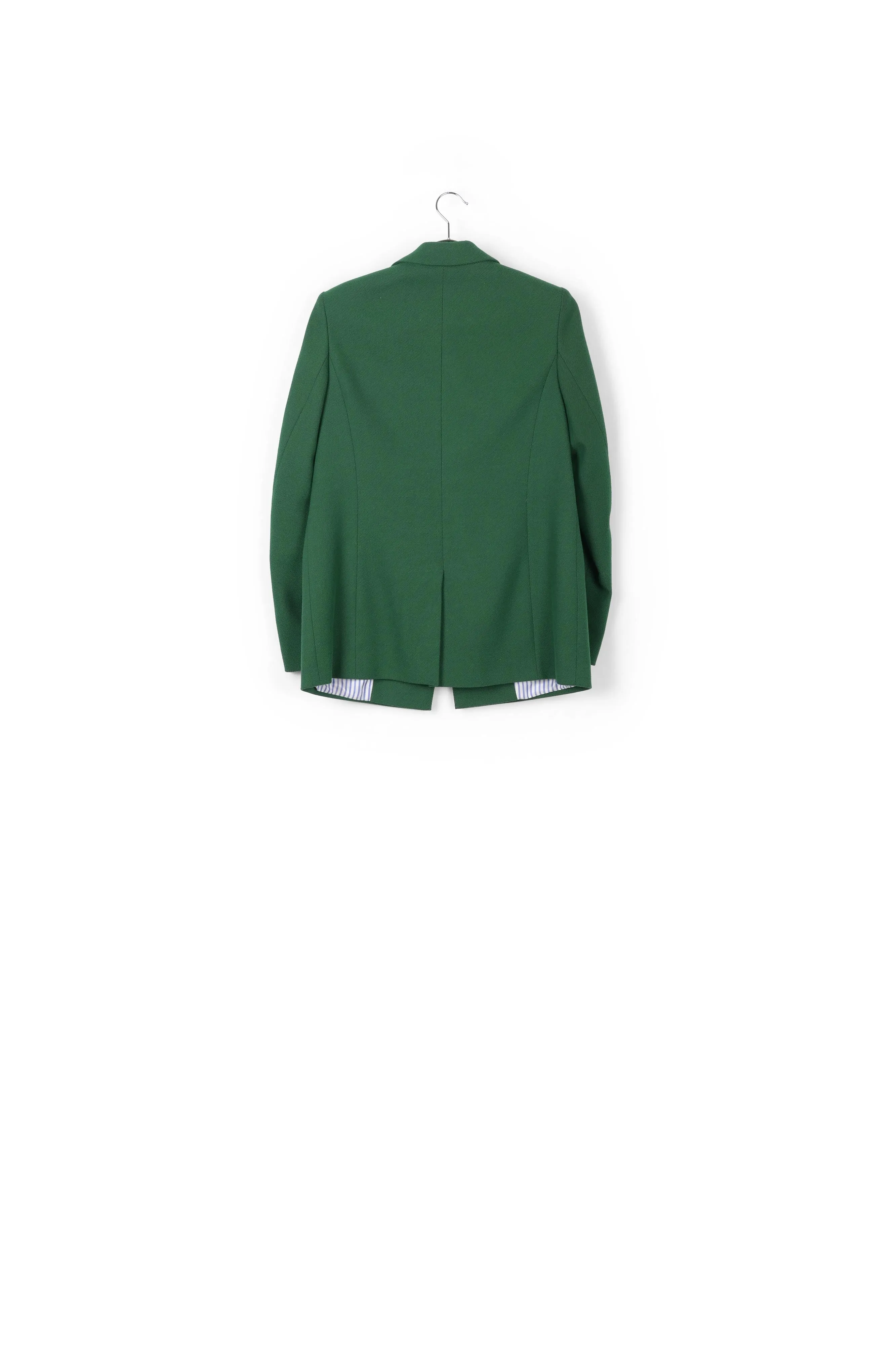 Dark green single-breasted blazer