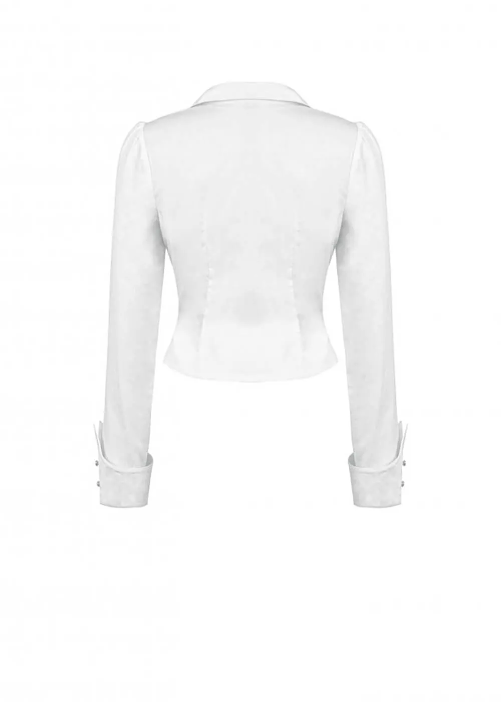 Dark In Love Victorian Ruffles Blouse White