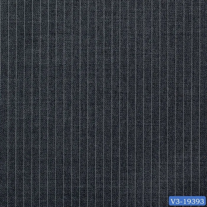 Dark Steel Grey with Narrow Light Stripe Suit