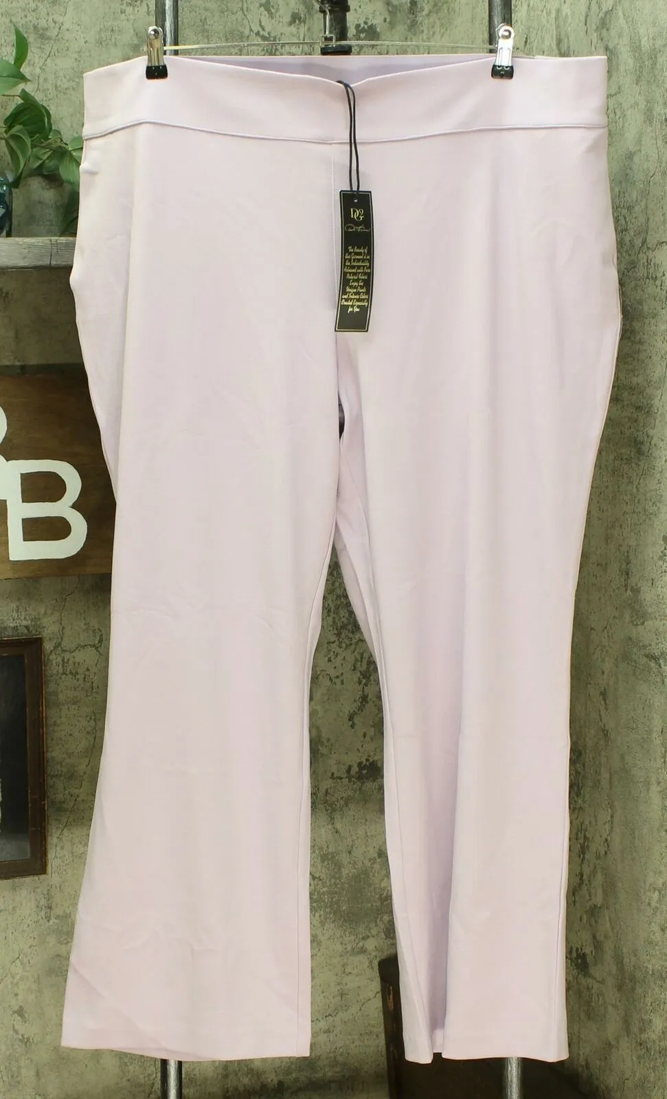 DG2 by Diane Gilman Women's Plus Size Wrinkle-Resistant Stretch Pull-On Trousers