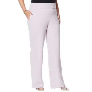 DG2 by Diane Gilman Women's Plus Size Wrinkle-Resistant Stretch Pull-On Trousers