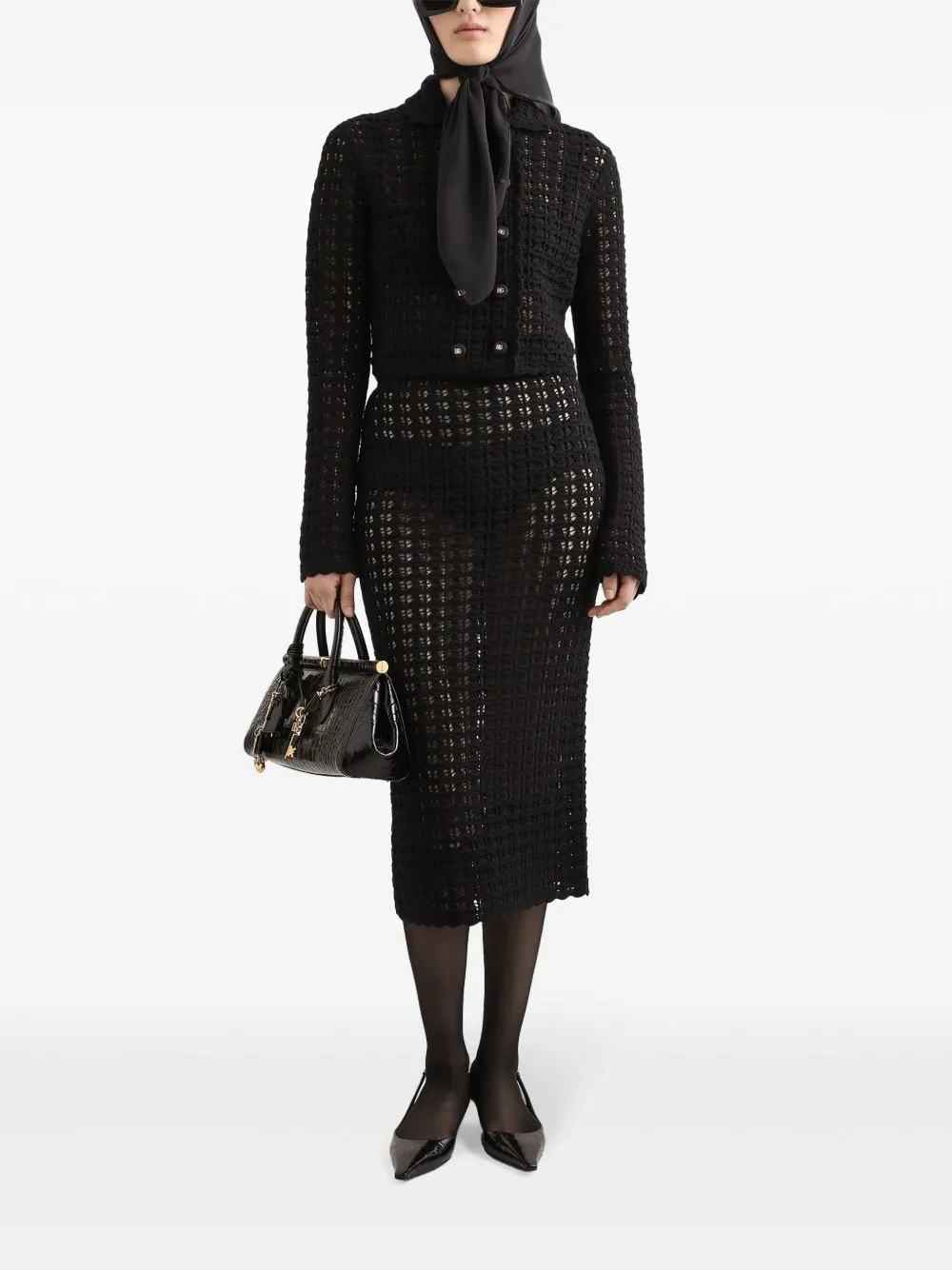 Dolce & Gabbana Knitted Midi Skirt