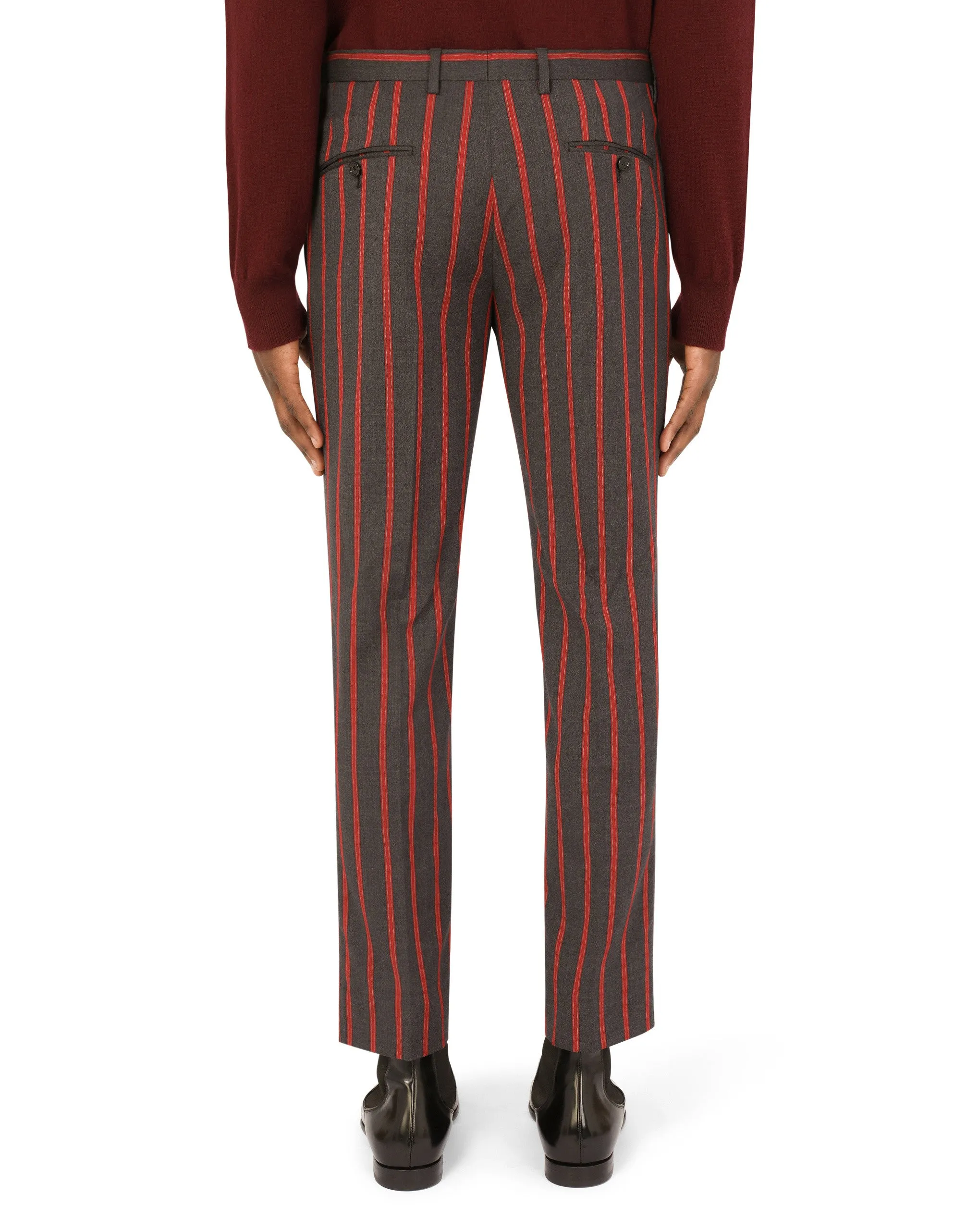 Double-breasted pinstripe wool Sicilia-fit suit